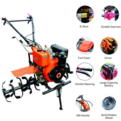 GT1350D de Motormodel van Mini Power Gear Tiller Diesel RS186 800 - 1350mm het Bewerken Breedte