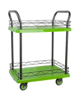 Dubbele Leuningsvangrails 2 Rij Rolling Kar Stil met slijtvaste gietmachines