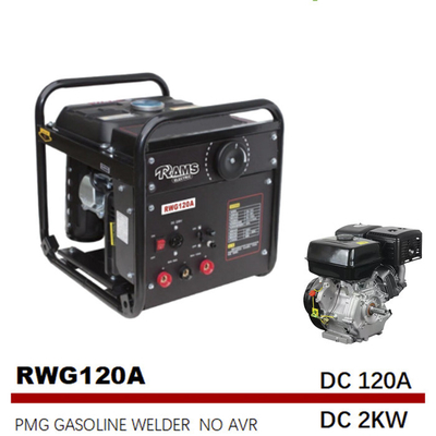 MMA120A de benzine dreef Lassers Met motor 3,6 l-PMG van de Brandstoftank Type A aan
