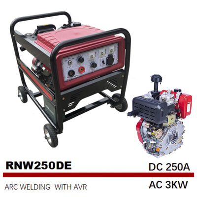 Gelijkstroom AC 3KW 250 een lasser van de de Frequentie12.5l Tank van de Booglassengenerator Middelgrote