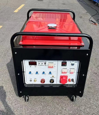 4 slaglucht Gekoelde Diesel Lassengenerators 300A met 25L-Diesel Tank