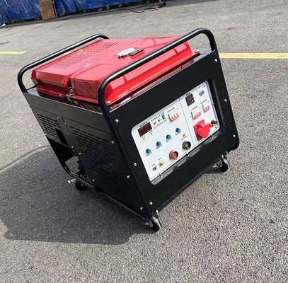 4 slaglucht Gekoelde Diesel Lassengenerators 300A met 25L-Diesel Tank
