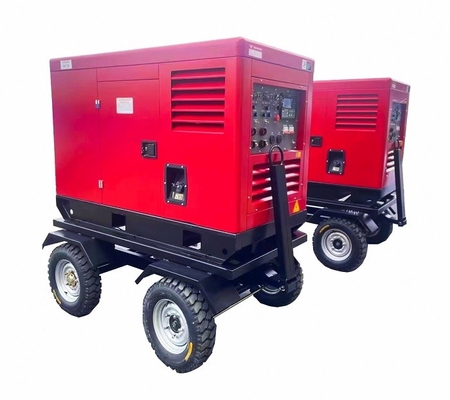 3 fase400a Stil van de Diesel LCD Lassengenerator Configuratieschermdc12v Elektrisch Begin