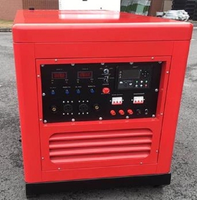 300A stille van de Diesel LCD Lassengenerator controleborddc12v elektrische motor