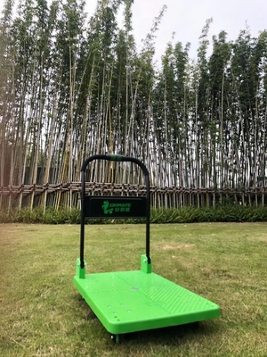 Eenhands opvouwbare platformwagen Trolley SILENT 180 kg polypropyleen dek