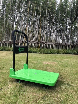 Eenhands opvouwbare platformwagen Trolley SILENT 180 kg polypropyleen dek