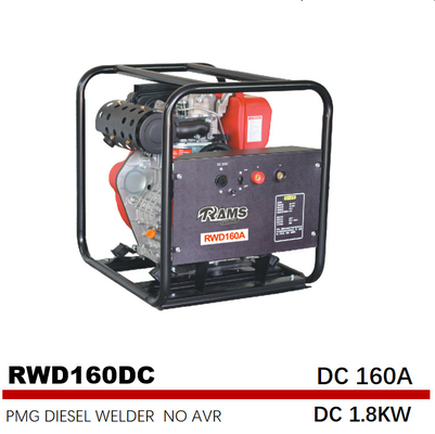 Van Diesel van gelijkstroom 1.8kw Middelgrote de Frequentie178f Motor Lassengenerators