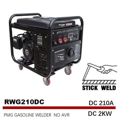 Benzinestok 210 Ampèrelasser Generator Medium Frequency SMAW