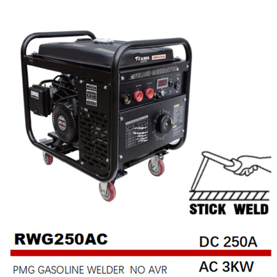 AC 3kw 250 de Frequentie531cc Verplaatsing van Generator Arc Medium van de Ampèrelasser