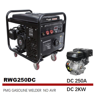 Van de de Benzineboog van gelijkstroom 2kw Generators de Met motor van het de Lassers250a Lassen