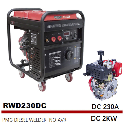 PMG van de Diesel Elektrisch het Beginsmaw Proces Met motor Lassenmachine